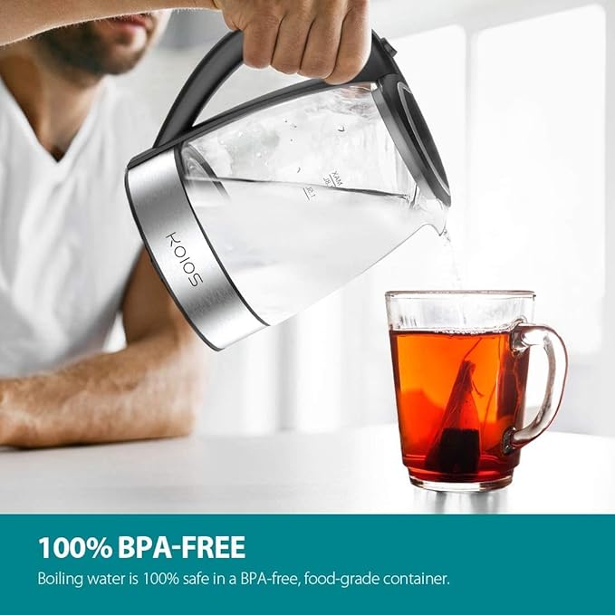 AZEUS Fast Boil Electric Water Kettle, 1.8L Large Capacity