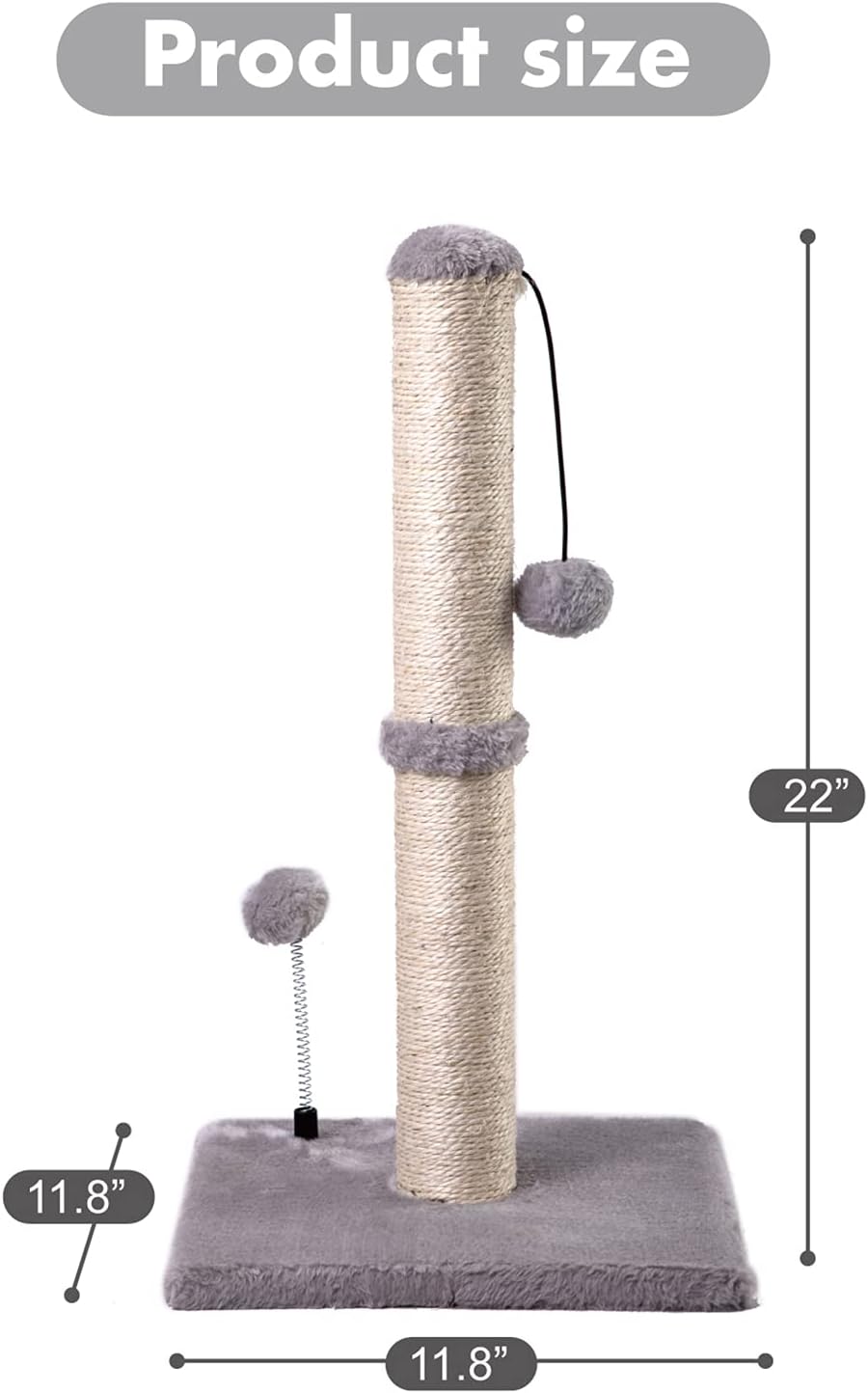 MECOOL Cat Scratching Post Premium Basics Kitten. Everyday comfort that fits naturally into your space.