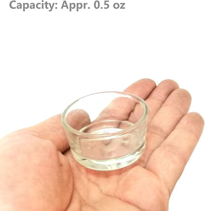 Small Reptile Feeding Dish Food Water Bowl Feeder Cup Basin, 4 Pack, 0.5 Oz