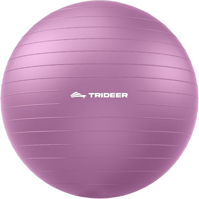 Trideer Exercise Ball for Yoga, Pilates & Fitness – Stability Ball Equipment