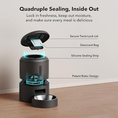 PETLIBRO Automatic Cat Feeder, 5G WiFi Pet Feeder