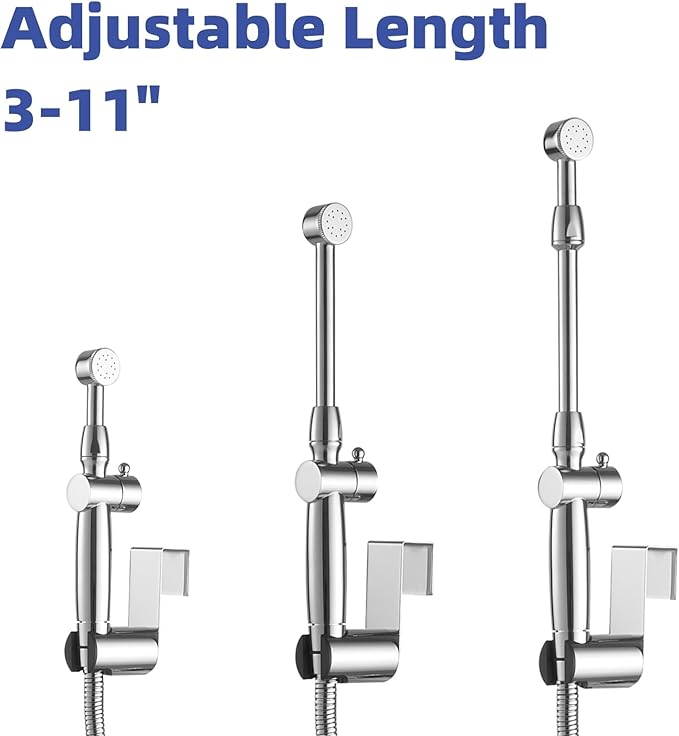 Chrome Handheld Bidet Sprayer Attachment