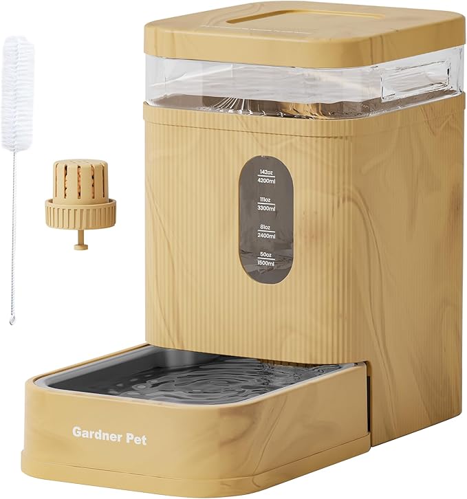 Gardner Pet 1.7 Gallon Automatic Dog Water Bowl Dispenser 6.5L Gravity Water
