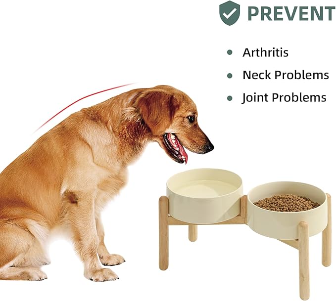 Ceramic 8.2inch Raised Dog Bowl