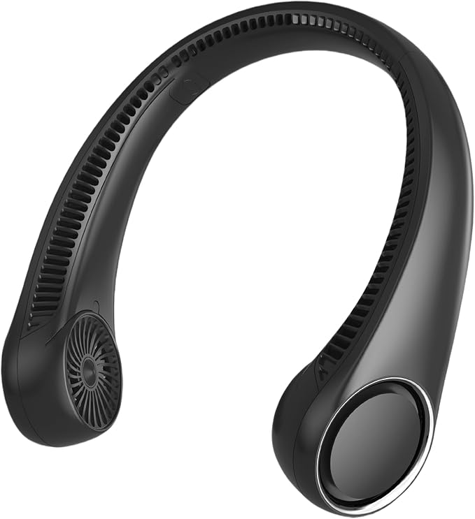 Portable Neck Fan, Hands Free Bladeless, 360° Cooling Personal Fan, Wearable