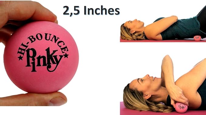 JA-RU Hi Bounce Pinky Ball (1 Ball) – Solid Pink Rubber Bouncy Balls for Kids, Outdoor Playground Toys, Stress Relief Toy & Massage Balls, Bulk Party Favors & Classroom Prizes. 976-1p