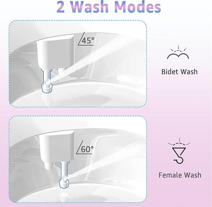 Toilet Bidet Attachment for Toilet, No-Electric Fresh Cold Water