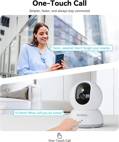 blurams Cameras for Home Security, 2K Pet Camera