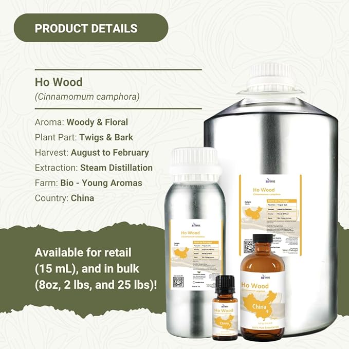 Ho Wood Essential Oil Direct from Malagassi