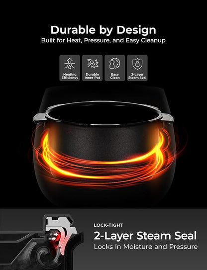 CUCKOO Twin Pressure Rice Cooker 6-Cup Uncooked / 12-Cup Cooked