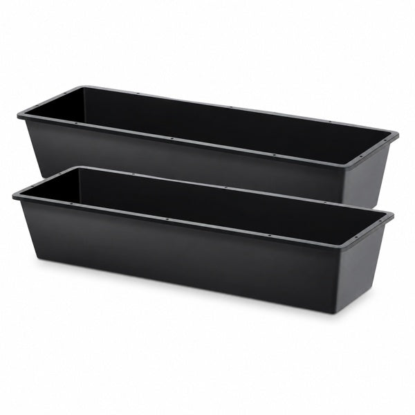 4-piece Dual-purpose Plastic Livestock Feed Trough Suitable For Daily Feeding Of Horses, Goats, Pigs And Other Animals Widely Adaptable To Home Backyards, Pastoral Fences, Livestock Sheds And Other