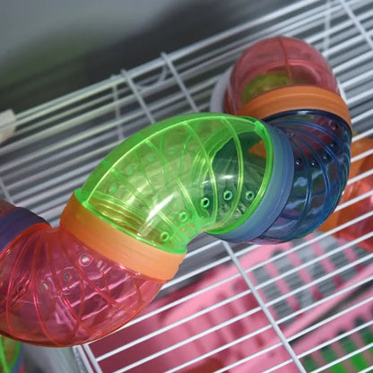 5 Tiers Hamster Cage Portable Animal Travel Carrier W Exercise Wheels Tube