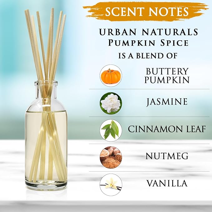 Urban Naturals Pumpkin Spice Reed Diffuser Set