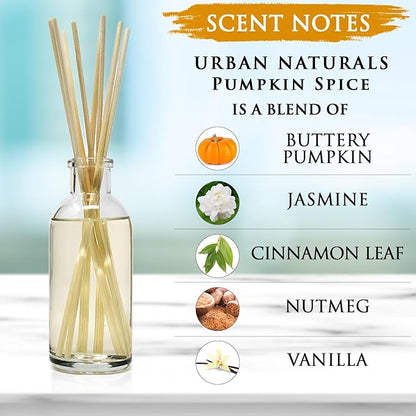 Urban Naturals Pumpkin Spice Reed Diffuser Set
