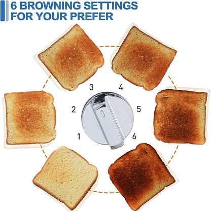 CUSIMAX Stainless Steel 2 Slice Toaster