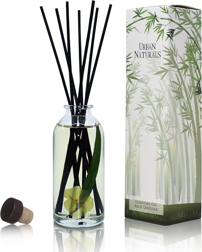 Urban Naturals Lemongrass Verbena Reed Diffuser Scented Sticks Set | Mind &