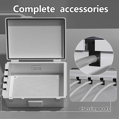 Electrical Junction Box, Ventilated Design, Cable Grommets, Indoor/Outdoor Use