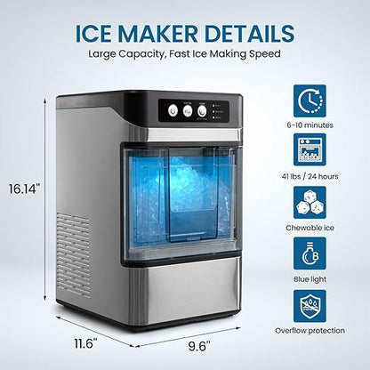 Chewable Crunchable Countertop Nugget Ice Maker