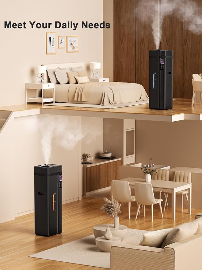 Zeova 13L/3.4Gal Humidifiers for Bedroom, Ultrasonic Warm & Cool Mist