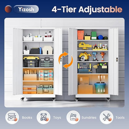 Yizosh Metal Garage Storage Cabinet
