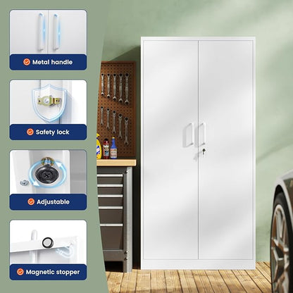 Yizosh Metal Garage Storage Cabinet