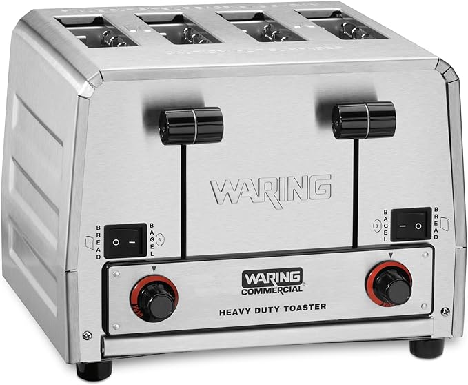 Waring Commercial WCT850RC 4-Slice Heavy Duty Commercial Pop-Up Bread/Bagel