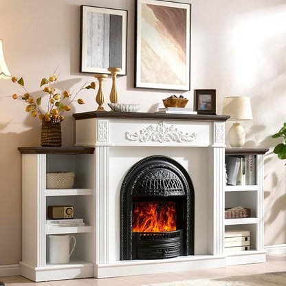 78" Birdcage-Style Electric Fireplace