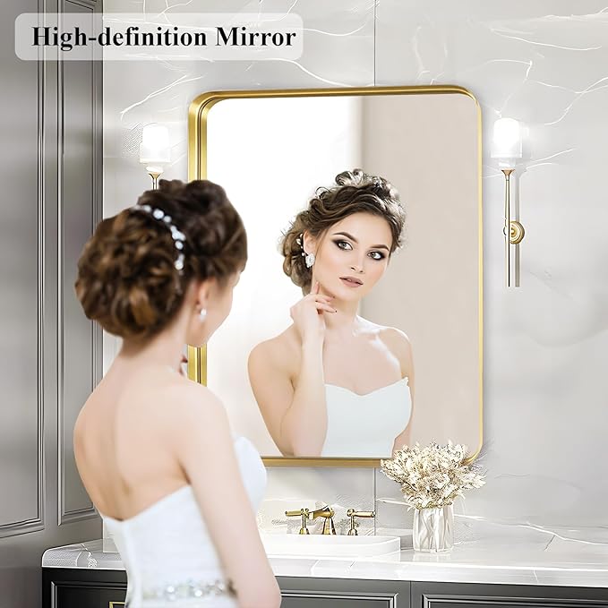 Fabuday Gold Bathroom Mirror