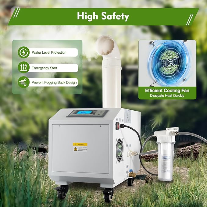 Humidifier Large Room, 10L 6.6Lbs/H Industrial Ultrasonic Mist Maker