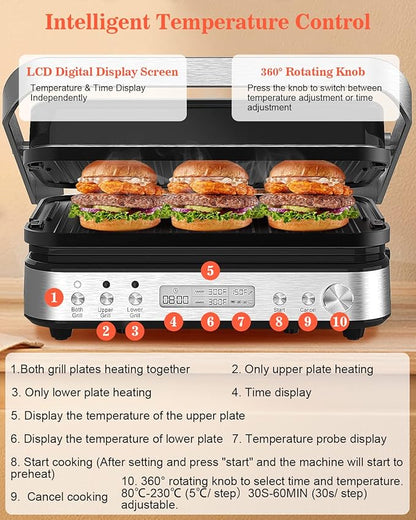 Panini Press Grill Sandwich Maker