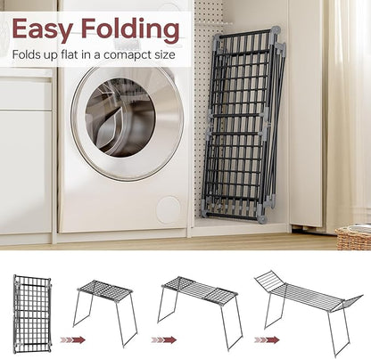 APEXCHASER Clothes Drying Rack Foldable, Large Drying Rack