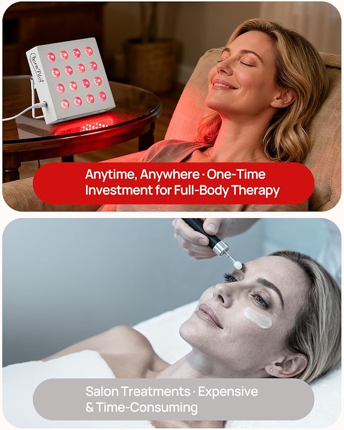 Red Light Therapy for Body Panel, 16‑LED 6 Wavelengths Near‑Infrared Light