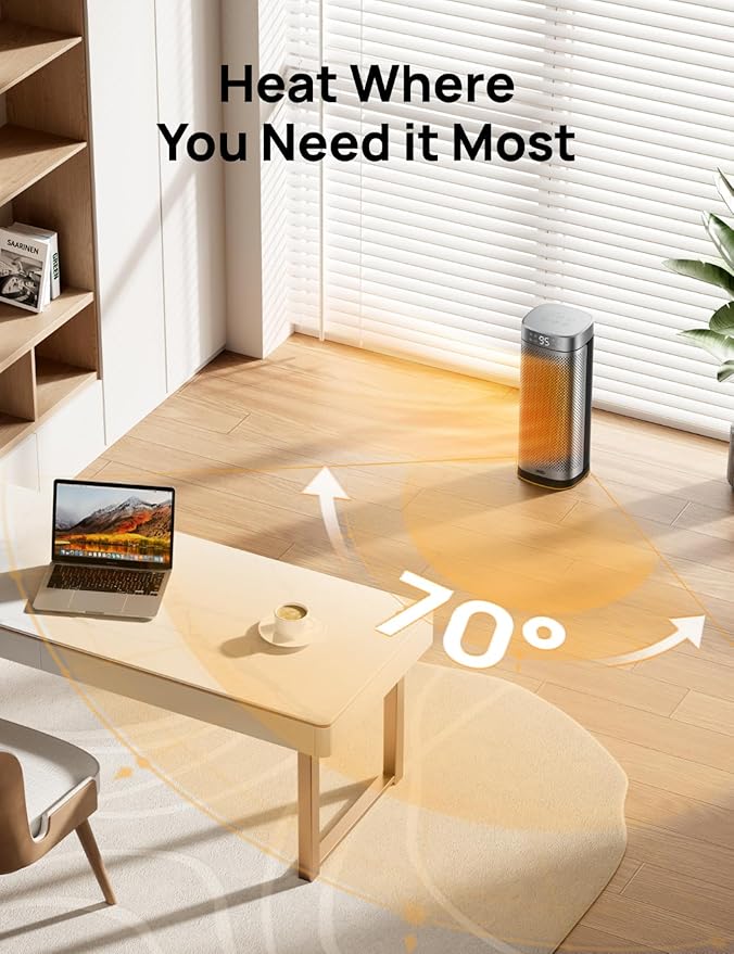 DREO Space Heaters for Indoor Use, Fast Heating Portable Heaters