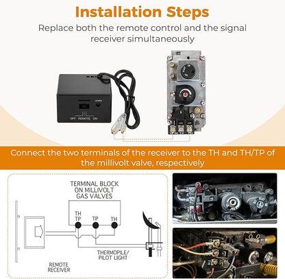 Upgraded Universal Fireplace Remote Control, Fit