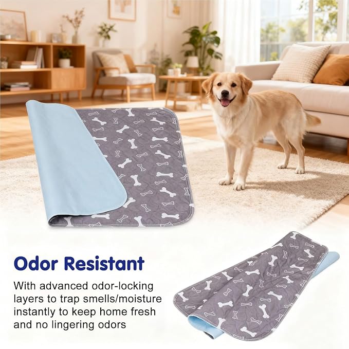 Pee Pads with Pheromones, Elite Pads for Cats, Washable Pee Pads for Dogs, Leak-Proof & Anti-Slip Pet Training Pad for Home & Travel (Red, S: 11.8" × 11.8")