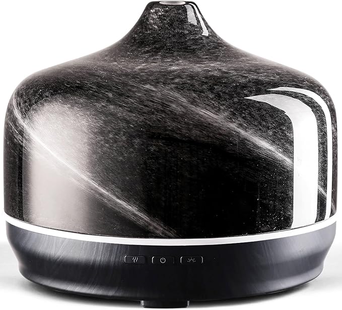 Porseme 500ml Glass Essential Oil Diffuser Aromatherapy Ultrasonic Cool Mist