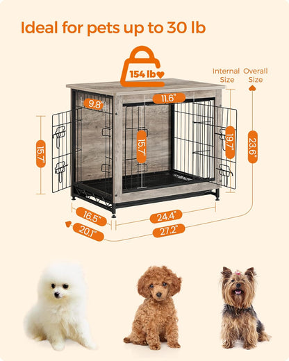 Feandrea Dog Crate Furniture. Sized and styled for real homes, not just a listing photo.