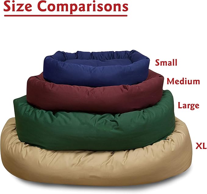 Majestic Pet Bagel Calming Dog Bed, 32 Inch Medium, Round, Washable, Gray | Cozy Soft Fluffy Donut Pet Bed with Spine Support for Head Rest – Anti-Anxiety Comfort for Puppies & Dogs, 32x23x7 Inches