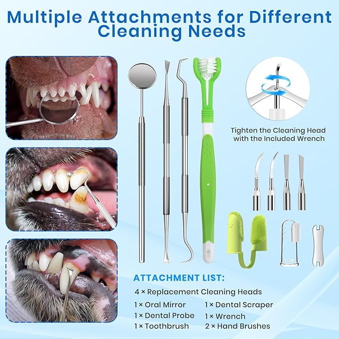 Dog Plaque Remover for Teeth, Pet Tooth Cleaner