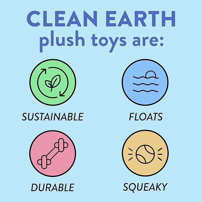 Spunky Pup Clean Earth Plush Fox | Made from 100% Recycled Water Bottles | Large