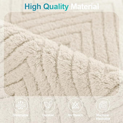 Turquoize Waterproof Couch Cover for Dogs Fuzzy Pet Couch Covers for Sofa Thick Dog Bed Cover Non-Slip Sofa Covers for 2 Cushion Couch Protector Slipcover Pet Friendly (Beige, 36" x 36")