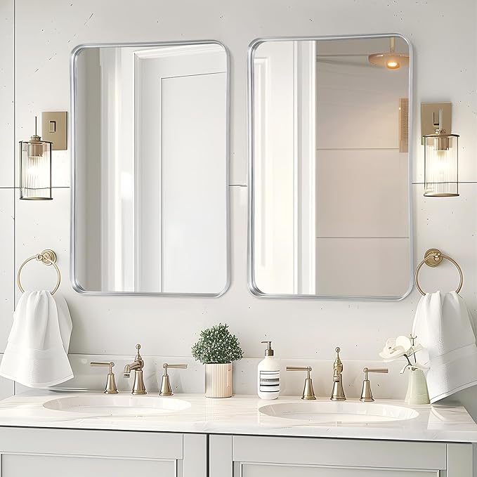 Fabuday Bathroom Mirrors for Over Sink 2 Pack