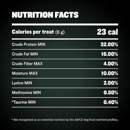 Bully Max Premium High Protein Dog Treats for Puppy & Adult Dogs - Training Dog Food Treats with 32% Protein, Real Meat, Veggies & BCAAs for Small, Medium & Large Breeds - Beef Flavor (2 Pack)