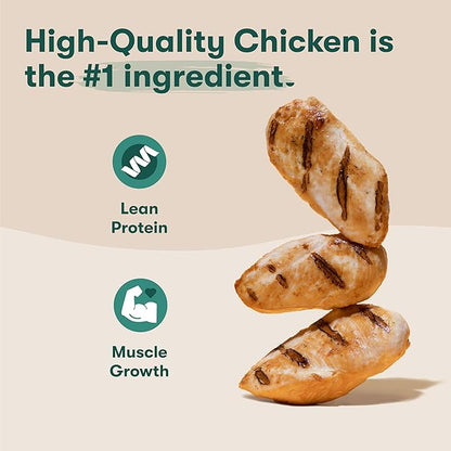 Jinx Chicken Bites, Soft Jerky Dog Treats, Slow-Smoked Real Chicken, Low-Calorie and Packed with Flavor, No Fillers, Bite-Sized Snack, 5oz, 6 Pack