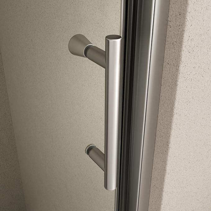50-54" W x 71" H Pivot Swing Glass Shower Door, Pivot Frame Shower Door