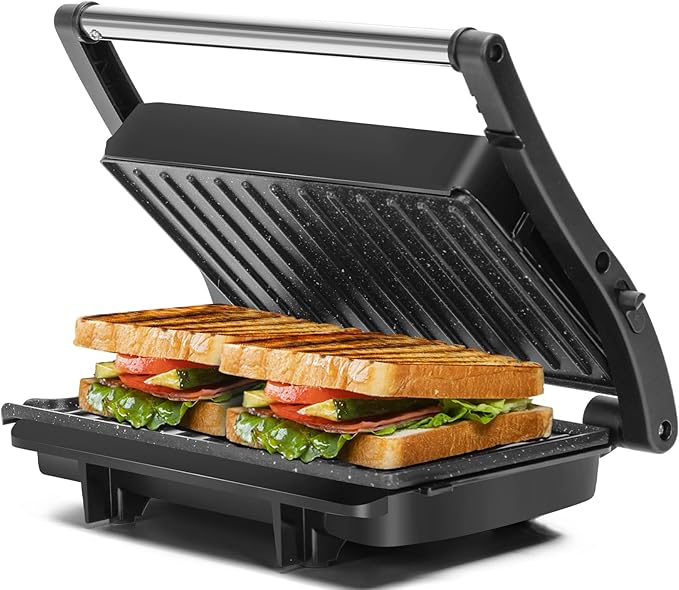 Panini Press Grill, Aigostar 1000W Sandwich Maker