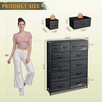 WLIVE Tall Dresser for Bedroom
