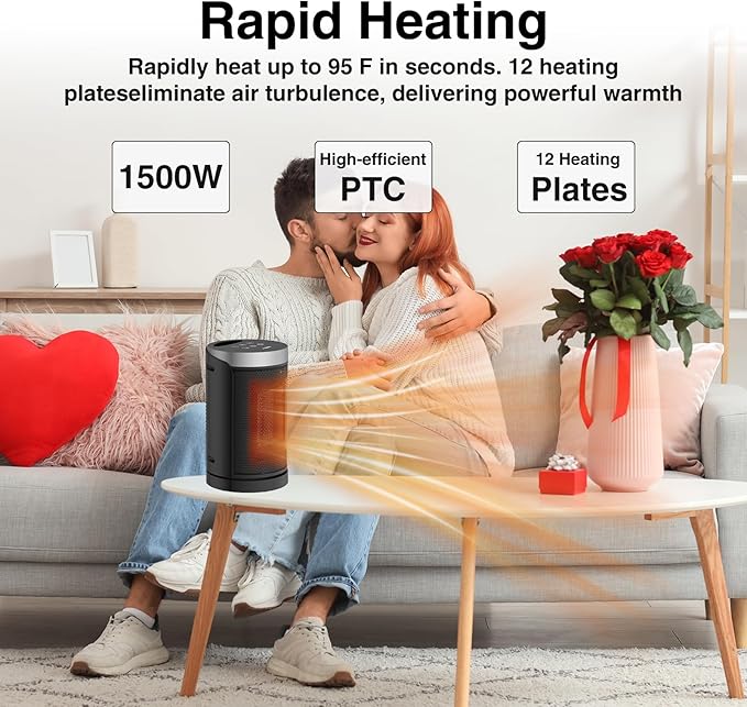 Space Heater, WINHL Small Portable Electric Heaters
