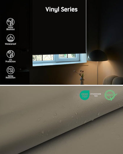 Yoolax Motorized Blinds with Remote, Waterproof Smart Blinds
