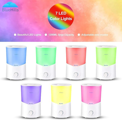 BlueHills Large 1000 ML XL Essential Oil Diffuser White Aromatherapy Humidifier